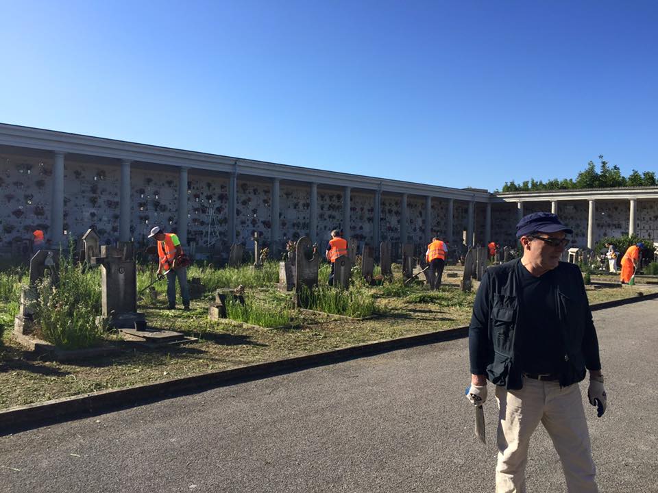 Ripristino aiuole cimitero