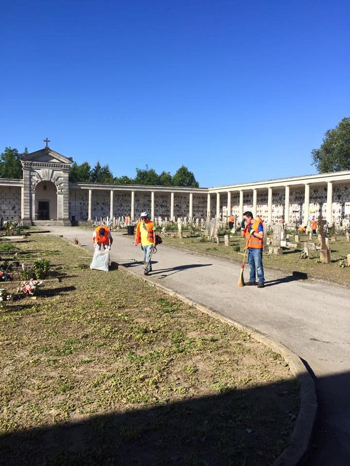 cimitero pulizia viale giornata ecologica